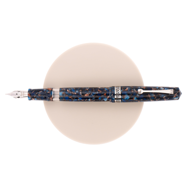 Leonardo Momento Magico Fountain Pen Pietra Salata & Rhodium