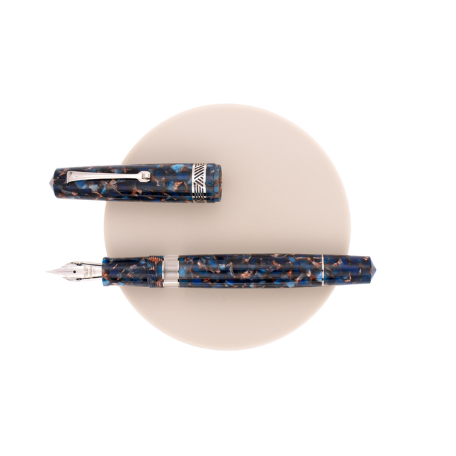 Leonardo Momento Magico Fountain Pen Pietra Salata & Rhodium