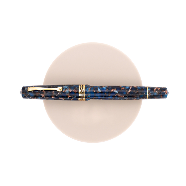 Leonardo Momento Magico Fountain Pen Pietra Salata & Gold 14 KT