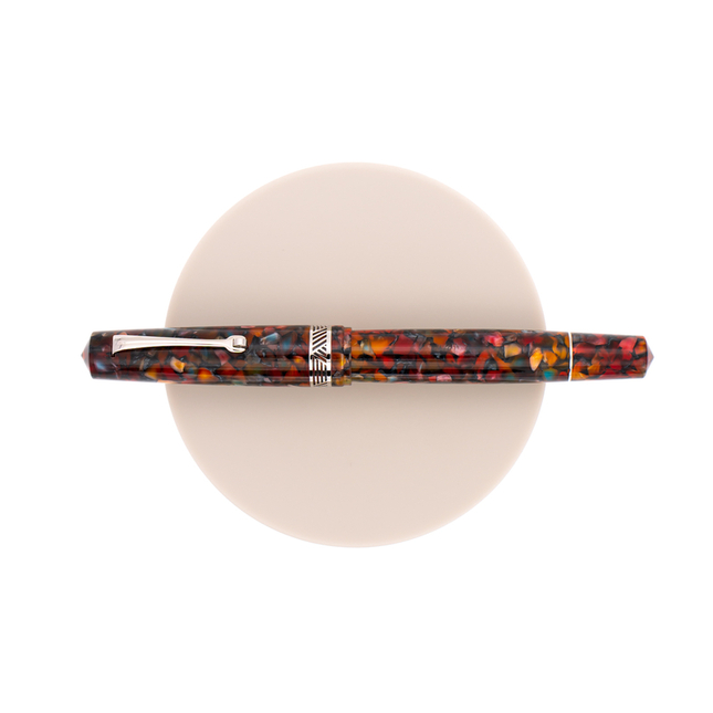 Leonardo Momento Magico Fountain Pen Millefiori & Rhodium