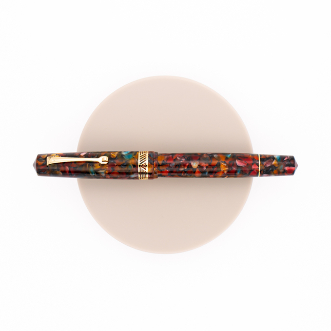 Leonardo Momento Magico Fountain Pen Millefiori & Gold 14 KT