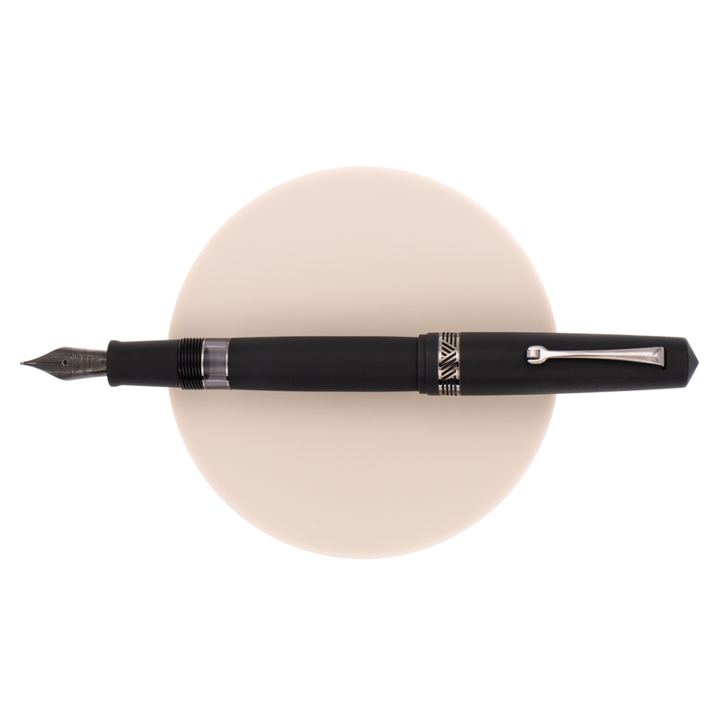 Leonardo Momento Magico Fountain Pen Black Soul Matte & Ruthenium