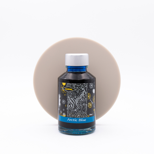 Diamine Shimmering Arctic Blue Ink Bottle 50 ml