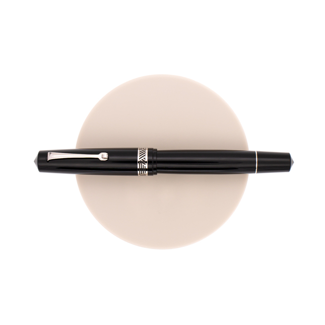 Leonardo Momento Magico Fountain Pen Black Soul Glossy & Rhodium