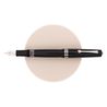 Leonardo Momento Magico Fountain Pen Black Soul Glossy & Rhodium