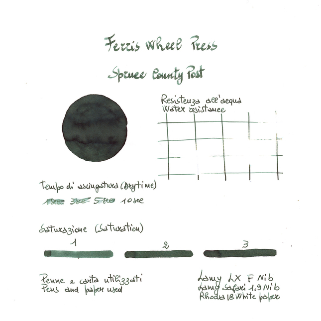 Ferris Wheel Press Spruce County Post Inchiostro 38 ml