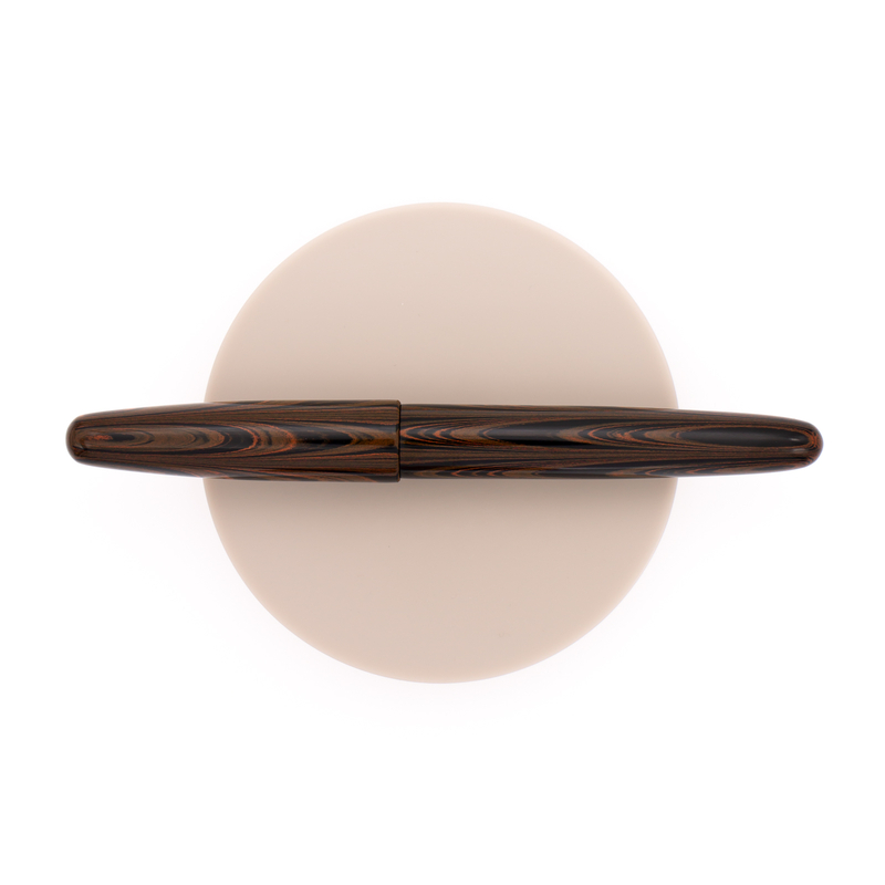 Wancher Dream Pen True Ebonite Penna Stilografica Marble Brown & Oro