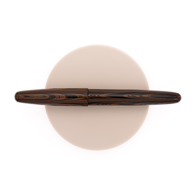 Wancher Dream Pen True Ebonite Penna Stilografica Marble Brown & Oro