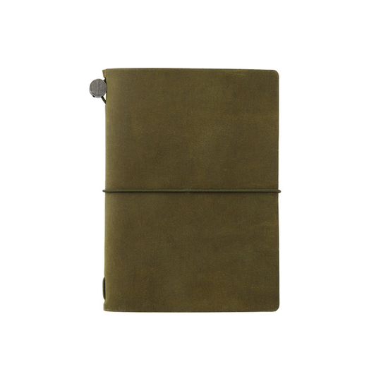 TRAVELER'S COMPANY Passport Leather Journal Starter Kit Brown – Omoi Life  Goods