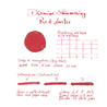 Diamine Shimmering Red Lustre Ink Bottle 50 ml