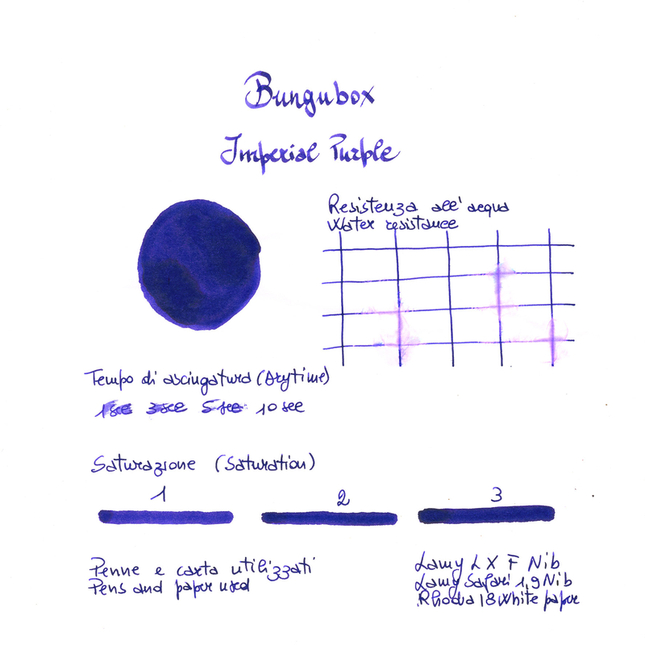 Bungubox Ink Tells More Imperial Purple Ink Bottle 30 ml