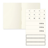 Md Paper Notebook Light A7 Blank Set 3 Quaderni