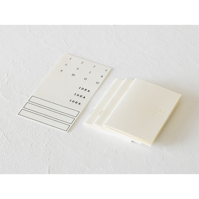 Md Paper Notebook Light A7 Blank Set 3 Quaderni