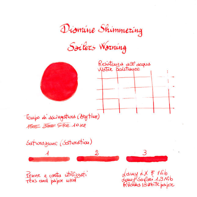 Diamine Shimmering Sailors Warning Inchiostro 50 ml