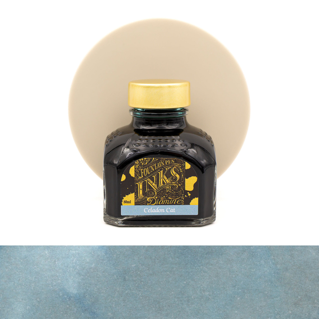 Diamine Celadon Cat Ink Bottle 80 ml