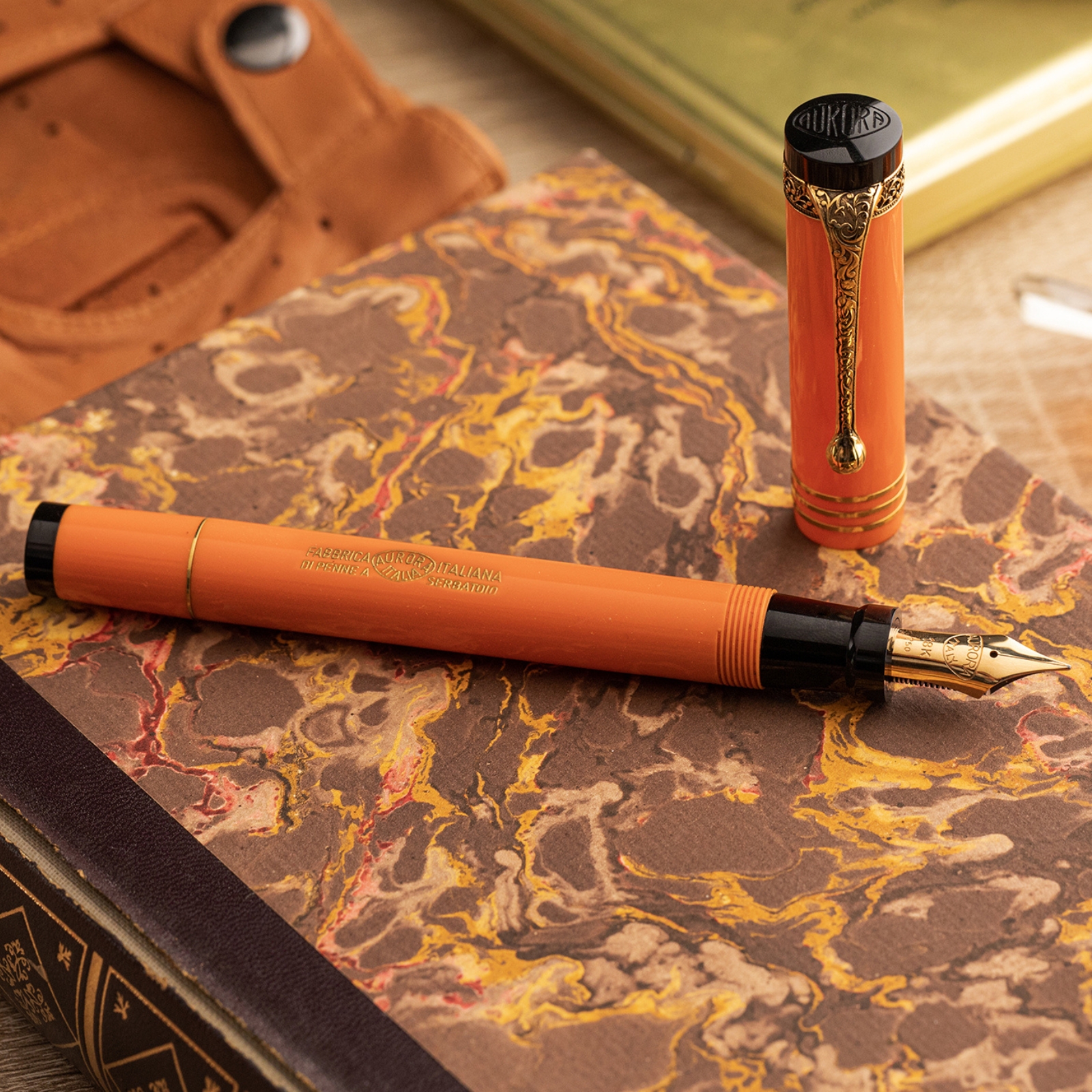 Aurora Internazionale Fountain Pen Orange Limited Edition