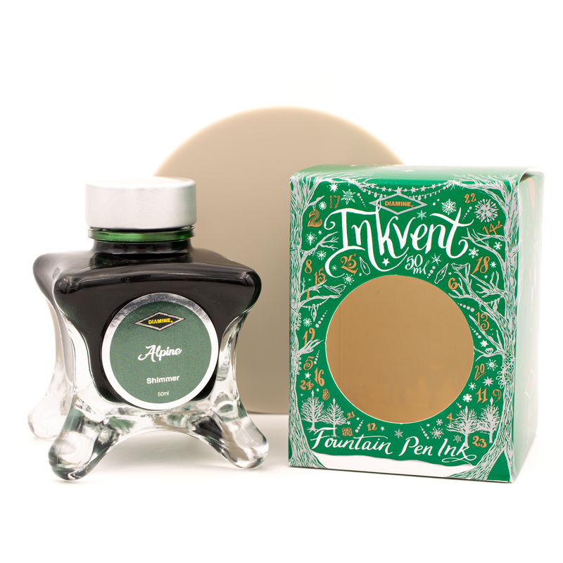 Diamine Inkvent Alpine Ink Bottle 50 ml Green Edition Shimmer