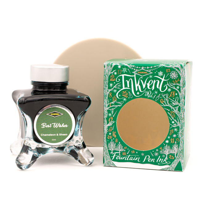 Diamine Inkvent Best Wishes Inchiostro 50 ml Green Edition Chameleon & Sheen