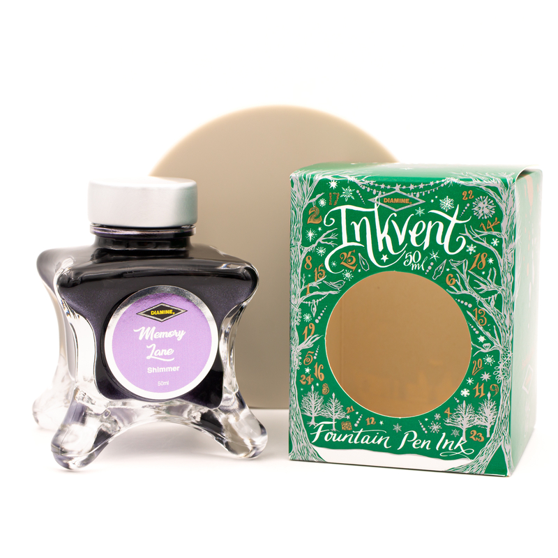 Diamine Inkvent Memory Lane Ink Bottle 50 ml Green Edition Shimmer