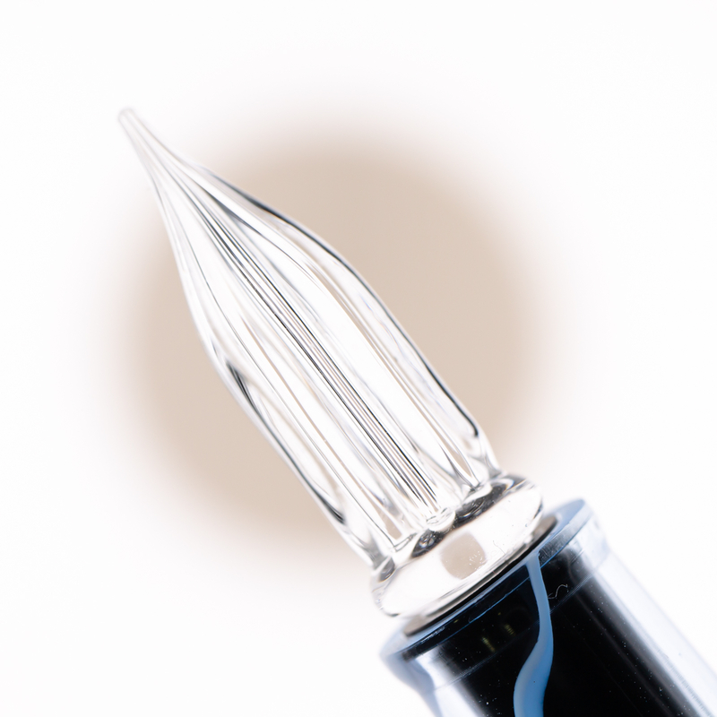 Guitar Portable Dip Pen with Glass Nib Ice Blue