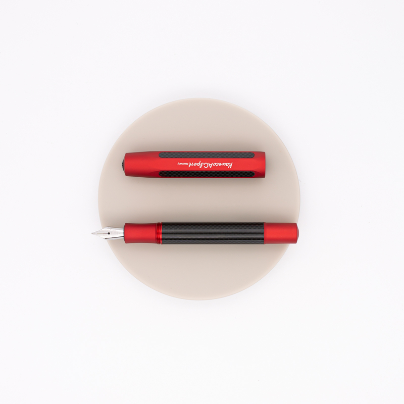 Kaweco AC Sport Penna Stilografica Carbonio Rossa