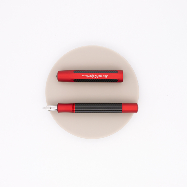 Kaweco AC Sport Penna Stilografica Carbonio Rossa