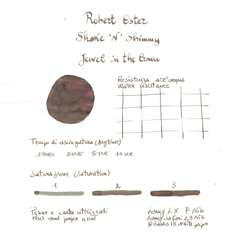 Robert Oster Robert Oster 7th Anniversary Shake 'N' Shimmy Jewel in the Crown Inchiostro 50 ml