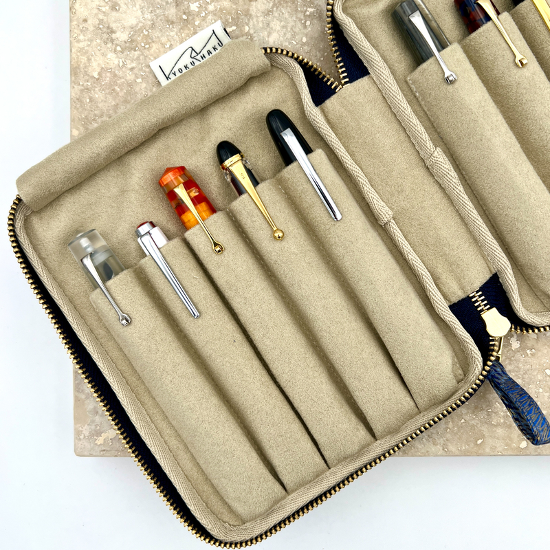 Kyoku Haku Kyoku Haku Pen Case for 10 Pens Dahlia Yellow