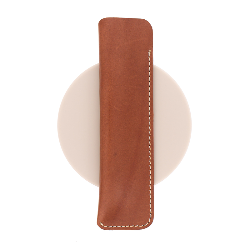 Galen Leather Galen Leather Sleeve for 1 Pen Brown