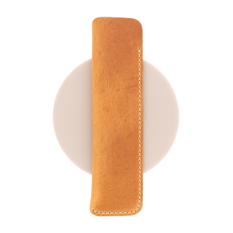 Galen Leather Galen Leather Sleeve for 1 Pen Crazy Horse Honey Ochre