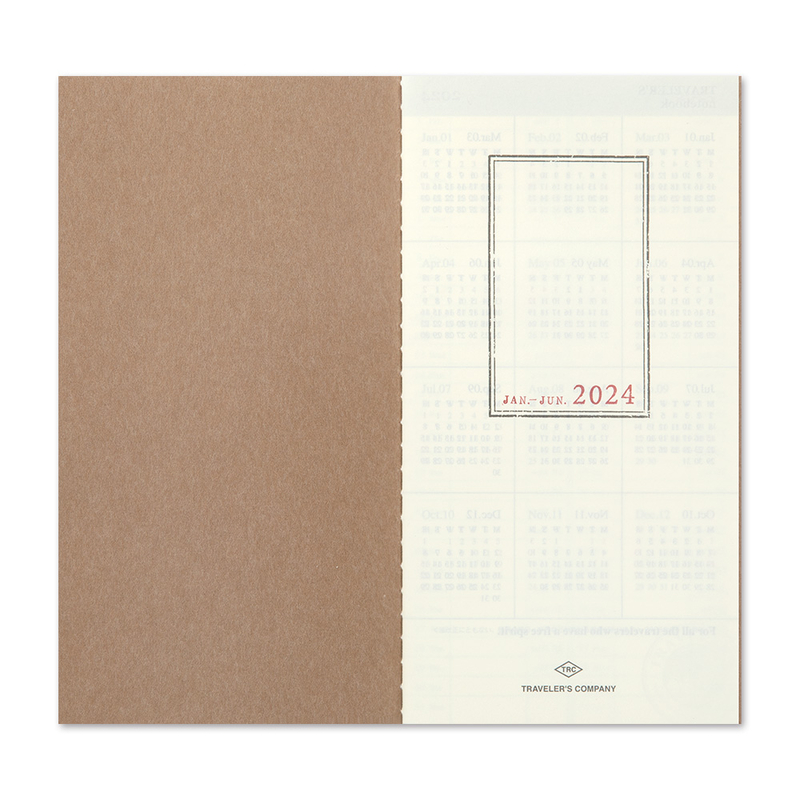 Traveler's Notebook Agenda 2024 Settimanale Verticale Regular Size