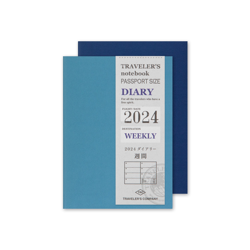 Traveler's Notebook Refill 2024 Weekly Diary Passport Size Stilo&Stile