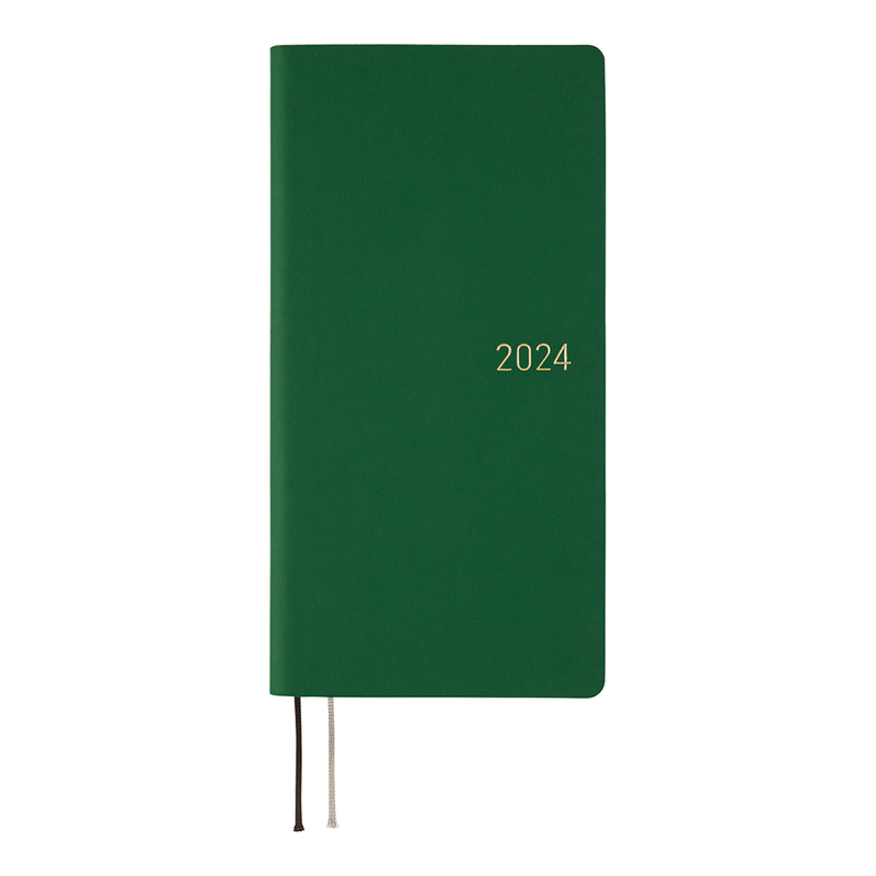 Hobonichi Techo Weeks 2024 Smooth Forest Green Spring