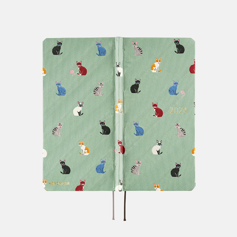 Hobonichi Techo Weeks 2024 Bow & Tie: Cats & Me Spring