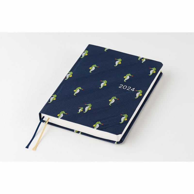 Hobonichi Hon A6 2024 Bow & Tie Tiny Dragons