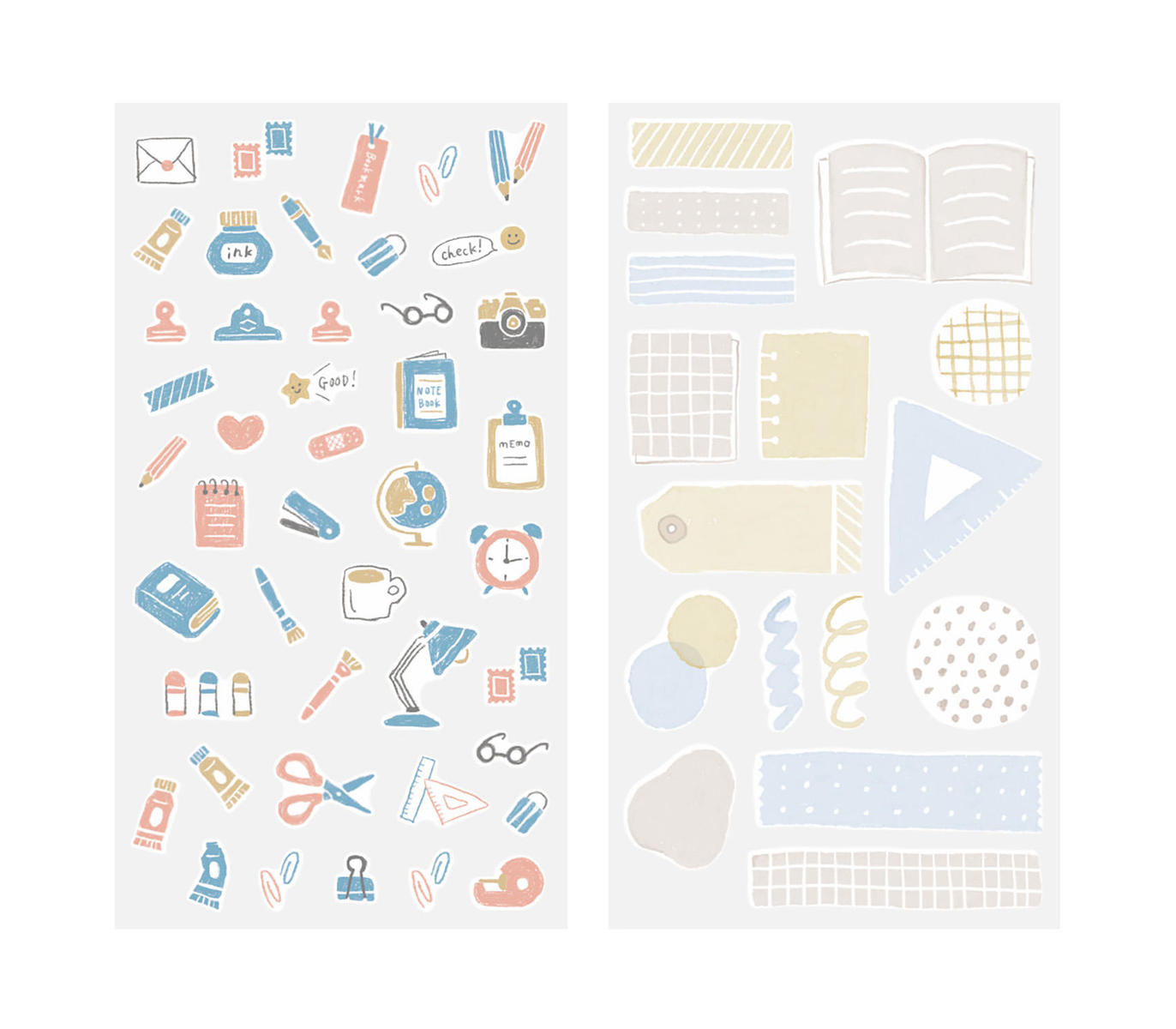 Midori Sticker Two Sheets Stationery