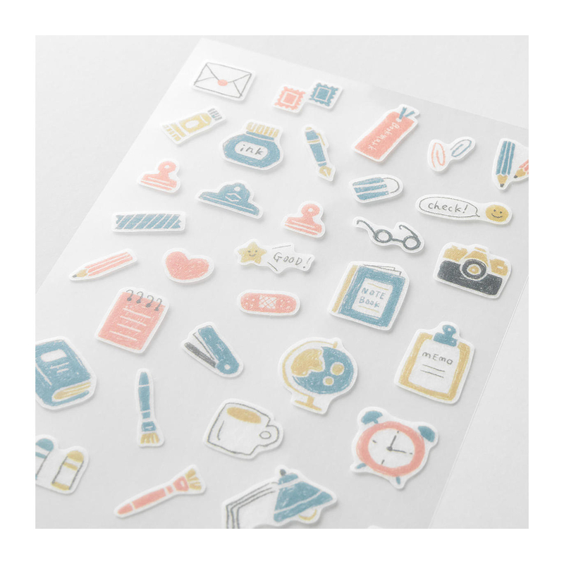 Midori Midori Sticker Two Sheets Adesivi Decorativi Stationery