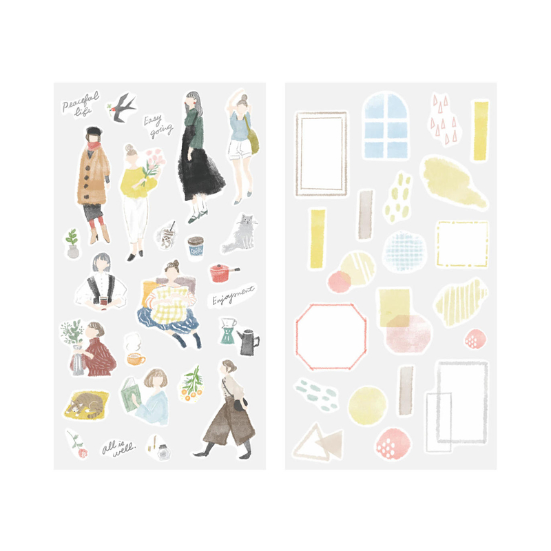 Midori Midori Sticker Two Sheets Fashion