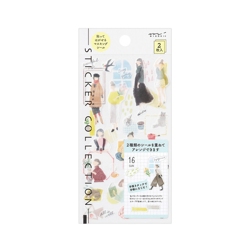 Midori Midori Sticker Two Sheets Fashion