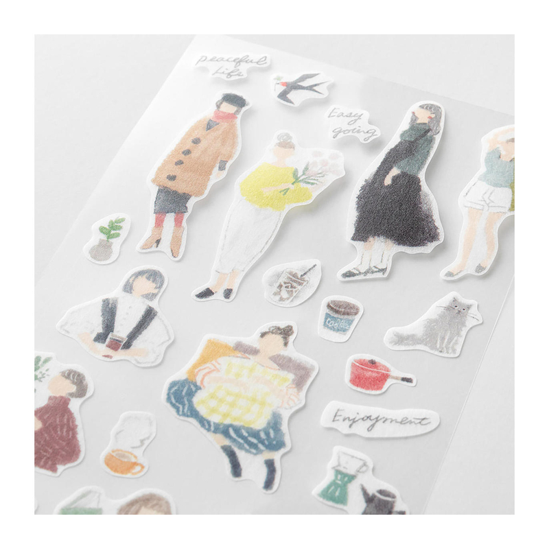 Midori Midori Sticker Two Sheets Fashion