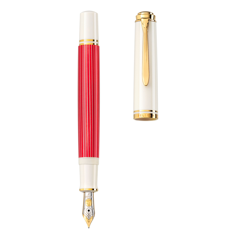 Pelikan Pelikan Souveran M600 Penna Stilografica Red White Edizione Speciale