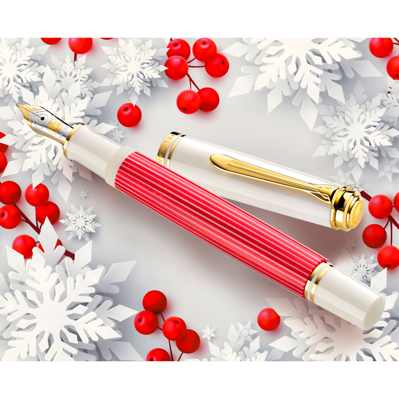 Pelikan Pelikan Souveran M600 Penna Stilografica Red White Edizione Speciale