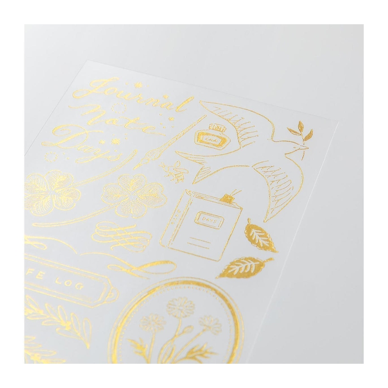 Midori Midori Foil Transfer Sticker Happy Motifs for Record