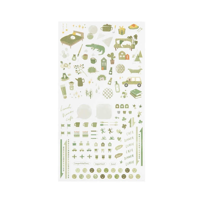 Midori Midori Color Sticker Adesivi Decorativi Moss Green