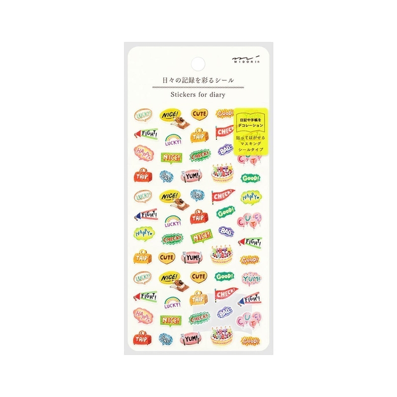 Midori Midori Stickers for Diary Wards