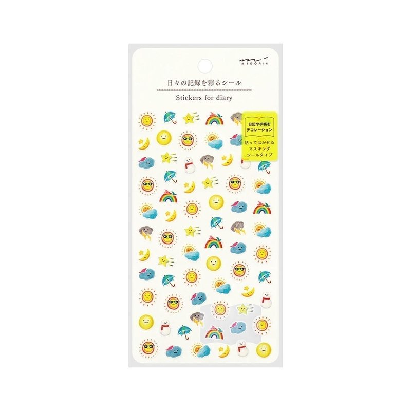 Midori Midori Stickers for Diary Weather