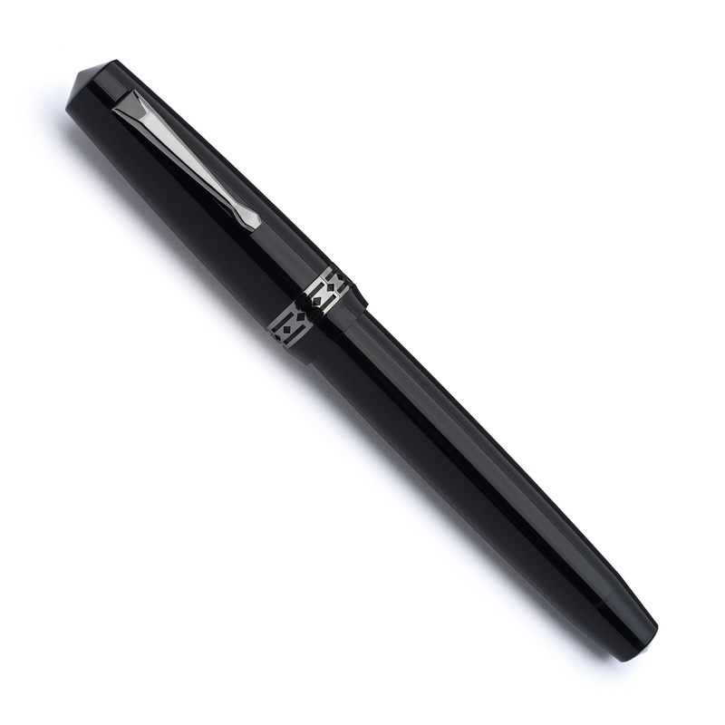 Radius Radius Settimo Fountain Pen Glossy Black & Ruthenium