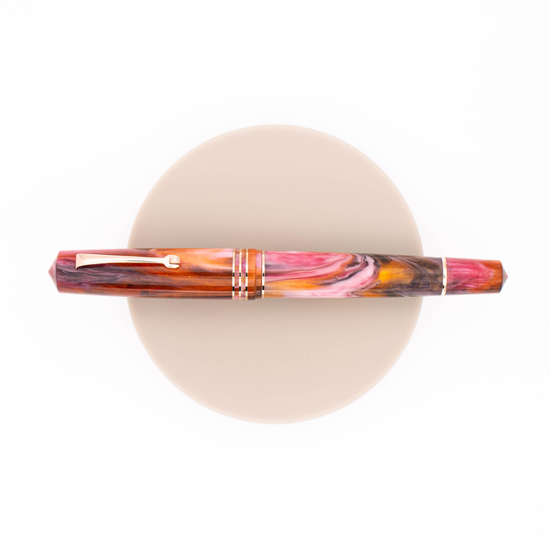 Leonardo Officina Italiana Leonardo Momento Zero Grande 2.0 Galattica Fountain Pen Nana Rosa Limited Edition