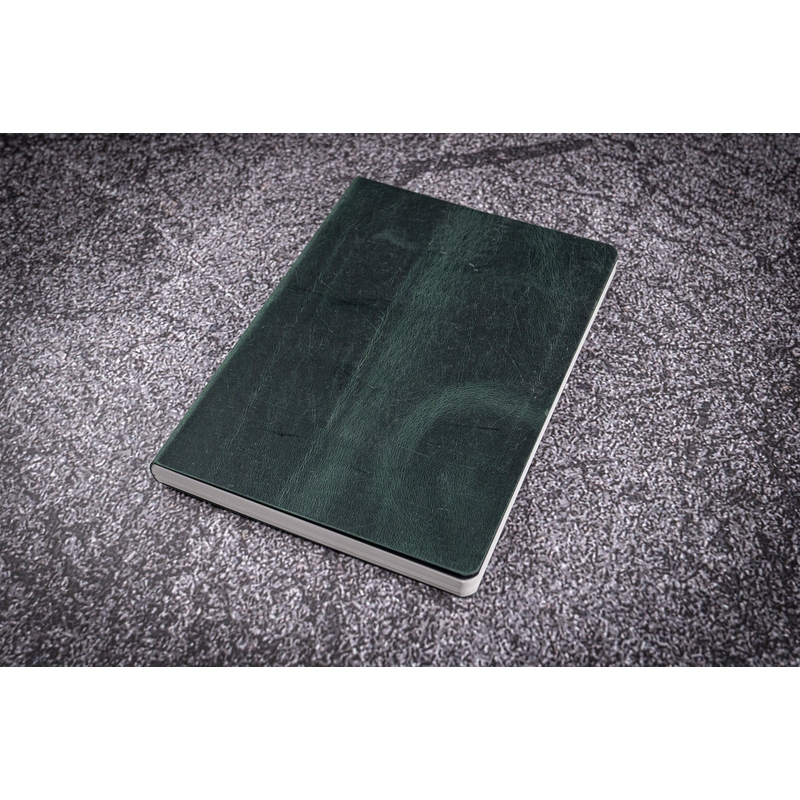 Galen Leather Galen Leather Notebook A6 Carta Tomoe River Crazy Horse Forest Green