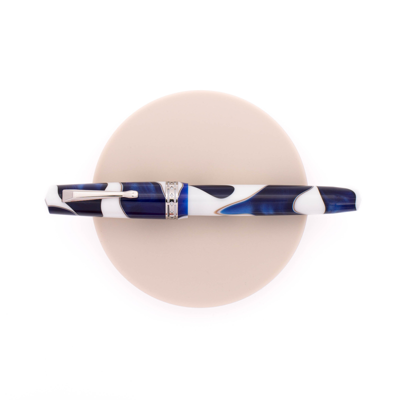 Radius Radius Settimo Fountain Pen Cielo Blu & Rhodium